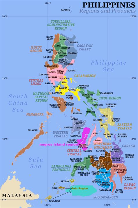 Philippines Regions: Full List of Regions & the .